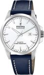 Festina Quarzuhr Festina Herrenuhr Leder blau Festina, (Analoguhr), Herren Armbanduhr