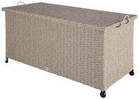 Casaria Auflagenbox, Innenplane, Rollen, Haltegriffe, Gasdruckfedern