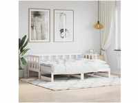 vidaXL Day Bed White Pine Wood 80 x 200 cm
