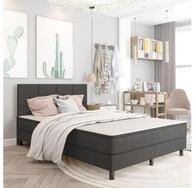 vidaXL Kopfteil, Bett Kopfteil Dunkelgrau Stoff 180&times;200 cm