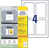 Avery Zweckform Etikett Avery Zweckform Tr&auml;geretikett 120x80mm wei&szlig; Nr....