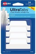 Avery Zweckform Notizzettel AVERY Zweckform UltraTabs Schmal Haftmarker wei&szlig; 24