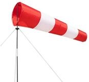 HQ Wetterfahne HQ Windspiel Windsock Airport 150 cm Garten Dekoration...