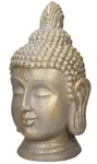 ECD Germany Dekofigur Deko Buddha Kopf Statue f&uuml;r Yoga, Feng-Shui, Haus,...
