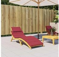 vidaXL Sitzkissen vidaXL Sonnenliegen-Auflage Weinrot 186x58x4 cm Oxford-Gewebe