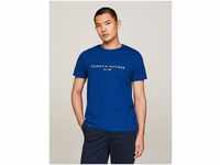 Tommy Hilfiger T-Shirt TOMMY LOGO TEE aus reiner, nachhaltiger Baumwolle, blau