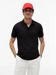 Poloshirt TOMMY HILFIGER "LIQUID COTTON ESSENTIAL REG POLO", Herren, Gr. M, schwarz,