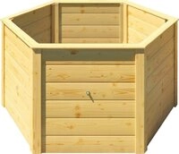 weka Hochbeet Elementhochbeet 6-Eck, 6-Eck, BxTxH: 120x120x68,5 cm