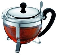 Bodum Teebereiter Teebereiter mit Metallsieb 1,0 l Chambord, Teebereiter mit