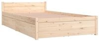 vidaXL Bettgestell 90 x 200 cm Bett mit Schubladen 90x200 cm Bett Bettgestell