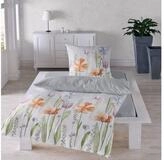 TRAUMSCHLAF Bettw&auml;sche Aquarell Blumen, Seersucker, 2 teilig, florale...