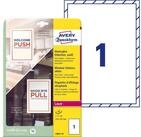 Avery Zweckform Etiketten Hinterglas-Etikett A4 wei&szlig; 10 St&uuml;ck
