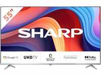 Sharp 4T-C55GPx QLED-Fernseher (139 cm/55 Zoll, 4K Ultra HD, Google TV,...