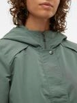 Parka VERO MODA "VMZOA SHORT PARKA NOOS", Damen, Gr. S, gr&uuml;n (laurel wreath), Web,