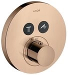 hansgrohe Unterputzarmatur Axor ShowerSelect Thermostat rund f&uuml;r 2 Verbraucher
