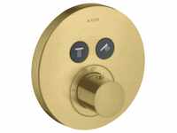 Axor ShowerSelect Thermostat Unterputz rund für 2 Verbraucher Brushed Brass...