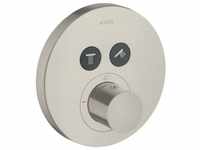 Axor ShowerSelect Thermostat Unterputz rund für 2 Verbraucher Stainless Steel...