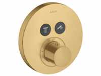 Axor ShowerSelect Thermostat Unterputz rund für 2 Verbraucher Brushed Gold...