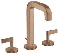 hansgrohe Waschtischarmatur Axor Citterio 3-Loch Hebelgriff mit