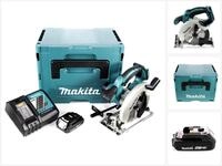 Makita Kompakt-Handkreiss&auml;ge DSS 611 RA1J Akku Handkreiss&auml;ge 18 V 165 mm + 1x Akku