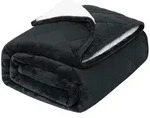 Woltu Gewichtsdecke, Bezug: Flanell Sherpa, Therapiedecke, Schwere Decke aus Flanell