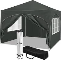 Woltu Faltpavillon, mit 4 Seitenteilen, 3x3 m, mit 4 Seitenw&auml;nden,...