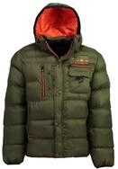 Geographical Norway Winterjacke Herren Steppjacke in Unifarbe, mit abnehmbarer