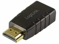 LogiLink HD0105 HDMI-Adapter HDMI Typ A zu HDMI, 4.5 cm, EDID Emulator bis zu...
