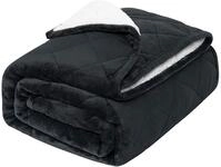 Woltu Gewichtsdecke, Bezug: Flanell Sherpa, Therapiedecke, Schwere Decke aus Flanell
