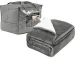 Woltu Gewichtsdecke, Bezug: Flanell Sherpa, Therapiedecke, Schwere Decke aus...