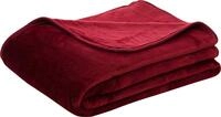 Wohndecke Uni Decke aus recyceltem Polyester, G&ouml;zze, Kuscheldecke