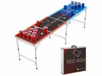 Beer Pong Tisch Rot/Blau (24871)