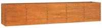 vidaXL Hochbeet, Kr&auml;uterhochbeet Rostig 400x80x77 cm Cortenstahl