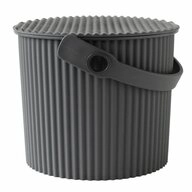 Hachiman Aufbewahrungsbox Hachiman Omnioutil Mini-Eimer Dunkelgrau 4 l