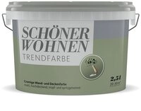 SCH&Ouml;NER WOHNEN FARBE Wandfarbe SW Trend Wandfarbe matt 2,5L Olive 6573