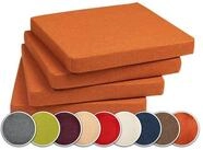 sunnypillow Stuhlkissen 4er Set Kissen 40 x 40 x 5 cm, Sitzkissen Sitzauflage f&uuml;r
