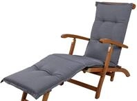 KETTtex Sesselauflage Deckchair Florence 50089-51 grau meliert 190x49x6 cm KETTtex