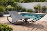 Leco Gartenliege Wippliege Schaukelliege Sonnenliege Poolliege...