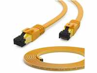 HB-DIGITAL Patchkabel U/FTP Cat8.1 / PVC (GELB) 3m Netzwerkkabel, RJ45, (300...