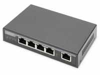 Digitus 4-Port Gigabit 4PPoE Extender, 802.3at, 60 W Netzwerk-Switch