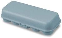 KOZIOL Eierkorb Eierbox Eggs To Go nature flower blue, Kunststoff