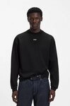 HUGO Langarmshirt Daposo Rundhalsausschnitt, Relaxed Fit, &Auml;rmelb&uuml;ndchen