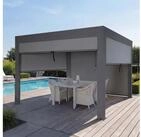 MCW Pergola MCW-L46-mS-3x4, BxTxH: 400x300x220 cm, Regulierbarer Wind- und