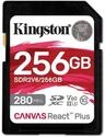 Kingston 256GB Canvas React Plus SDXC UHS-II 280R/150W U3 V Speicherkarte