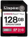 Kingston Technology 128GB Canvas React Plus SDXC UHS-II 280R/100W U3 V60 for...
