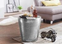 FINEBUY Beistelltisch SuVa12215_1 Dekotisch Metall Ablagetisch Anstelltisch