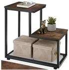 tectake Beistelltisch Couchtisch Halifax 60,5x35,5x60,5cm (1-St., 1 tlg),