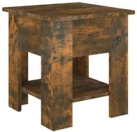 vidaXL Ablagetisch, Couchtisch R&auml;uchereiche 40x40x42 cm Holzwerkstoff