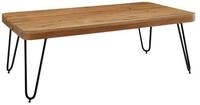 Wohnling Couchtisch WL1.512 Design BAGLI Massivholz Akazie Wohnzimmertisch 115...