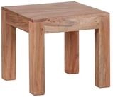 Wohnling Couchtisch Couchtisch Massiv-Holz Akazie 45 cm breit Wohnzimmer-Tisch...